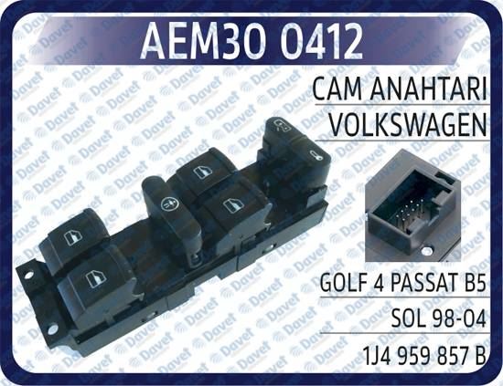 AEM 300412 Cam Anahtari Vw Golf Iv Passat B5 Sol 98-04